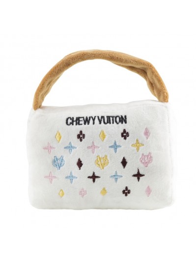 Haute diggity dog - White chewy vuiton handbag